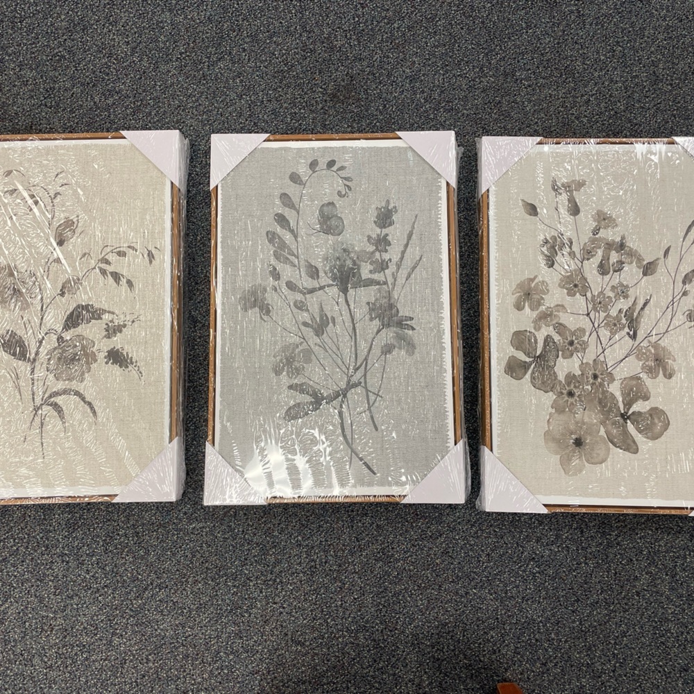 Canvas Pastel Floral Painting